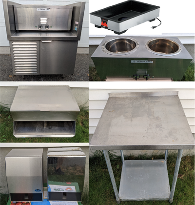 Buyer must pick it up. Restaurant equipment, restaurant appliances, stainless steel table and items....