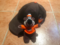 A&W Root Beer “Rooty” Mascot 6” Beanie Teddy Bear + Baseball Hat
