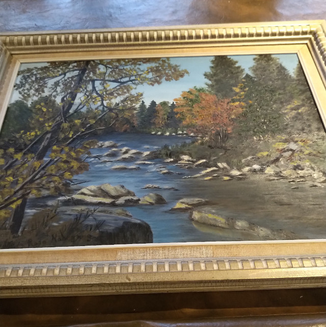 Scenic Framed Oil Painting by Rose Nahrgang in Arts & Collectibles in Stratford - Image 3