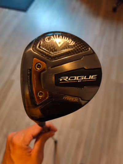 Left-Handed Callaway Rogue ST Max 3 Fairway Wood Standard length, 15 degree head. Shaft is Tensei Bl...