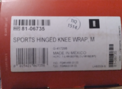 DonJoy Sports Hinged Knee Wrap, Size M, View more