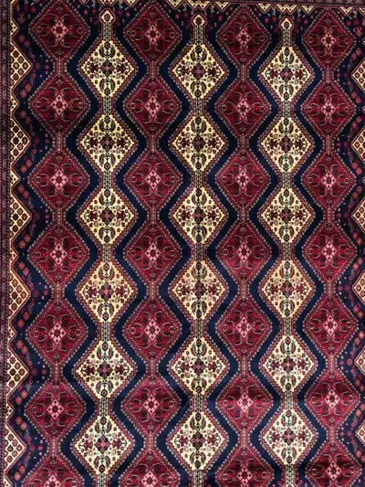 High-quality extremely soft Merino Wool Afghan Beljic Rug, View more