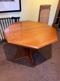 Solid Oak Table and Chair Set