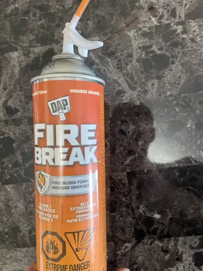 I'm selling a can of DAP Fire Break foam, a fire-blocking sealant designed to prevent the spread of...