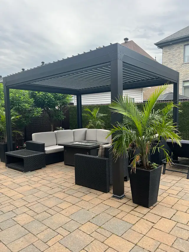 10' X 13' BI-CLIMATIC PERGOLA – 100% ELECTRIC