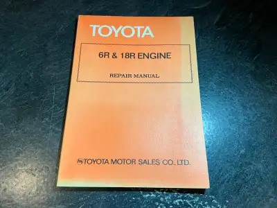 Toyota 6R, 18R, 18R-C Engine Repair Manual Celica Hilux Corona, View more