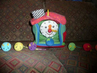 IQ Baby plush Hickory Dickory Dock clock toy