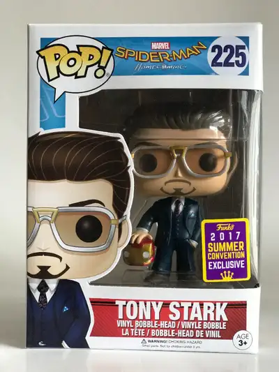 SPIDER-MAN HOME COMING TONY STARK FUNKO POP 2017 CONVENTION EX, View more
