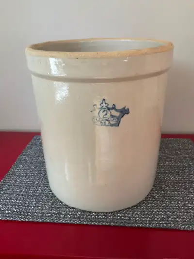 Vintage stoneware crock, View more