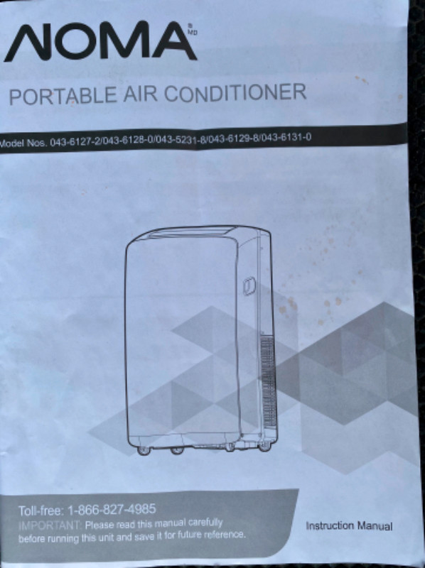 NOMA Digital Portable Air Conditioner/AC w/Remote Control in Other in London - Image 2