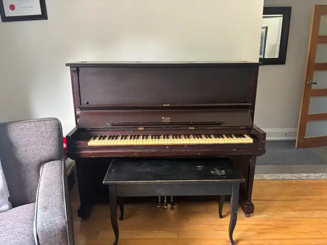Free 1913 Antique Upright Piano by Mason & Risch Ltd. in Pianos & Keyboards in City of Toronto - Image 2