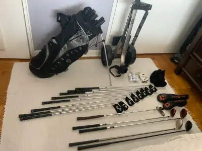 Golf clubs and accessories, View more