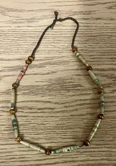 Vintage Paper Necklace, View more