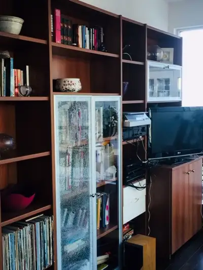 Contemporary Bookcase with desk for Home Office, View more