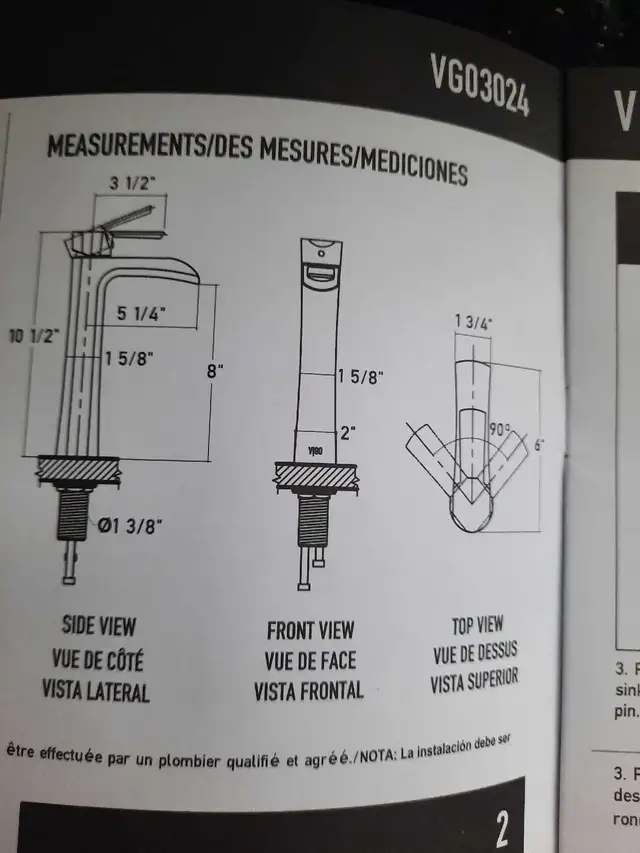 grand robinet neuf pour salle de bain  in Bathwares in Gatineau - Image 5