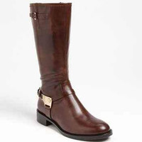 Ecco Leather "Hobart" Harness Style Fashion Boots