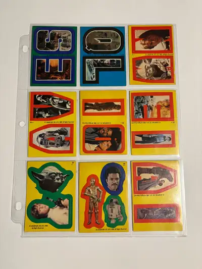 Good condition Star Wars stickers included