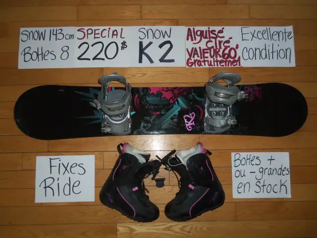 Équipements de snowboard planche a neige snow in Snowboard in Drummondville - Image 10