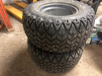 2 Carlisle ATV tires on Rims