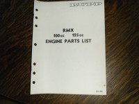 Rupp RMX 100cc, 125cc Mini Bike Engine Parts List Minicycle