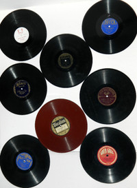 Collection of Antique Gramophone Records/ Labels Vintage Vinyl