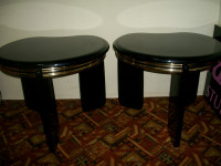 Solid Black End Tables