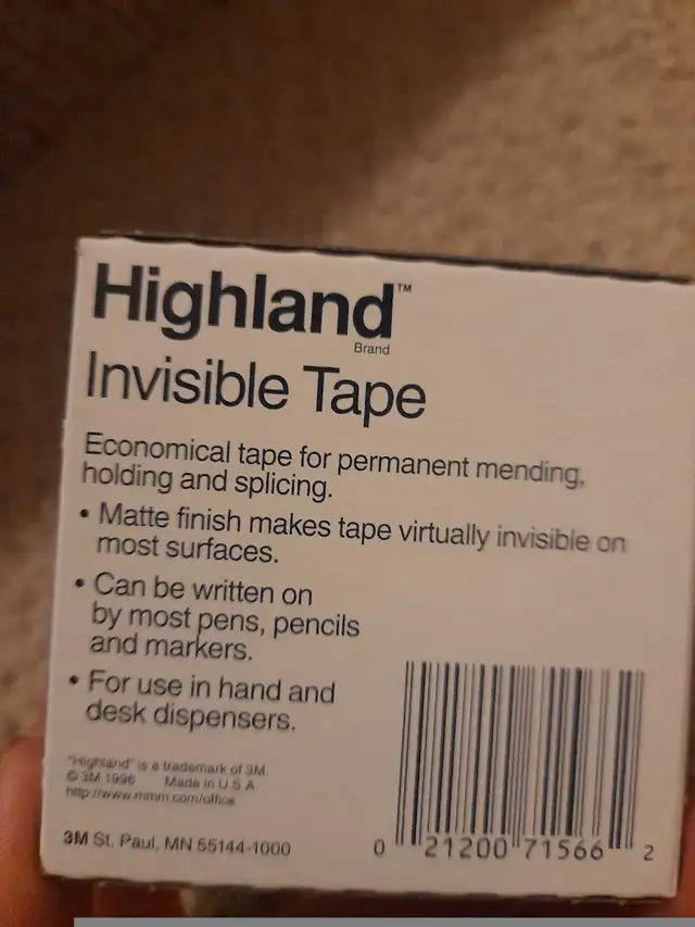 Highland invisible tape Sealed packs in Storage & Organization in Mississauga / Peel Region - Image 3