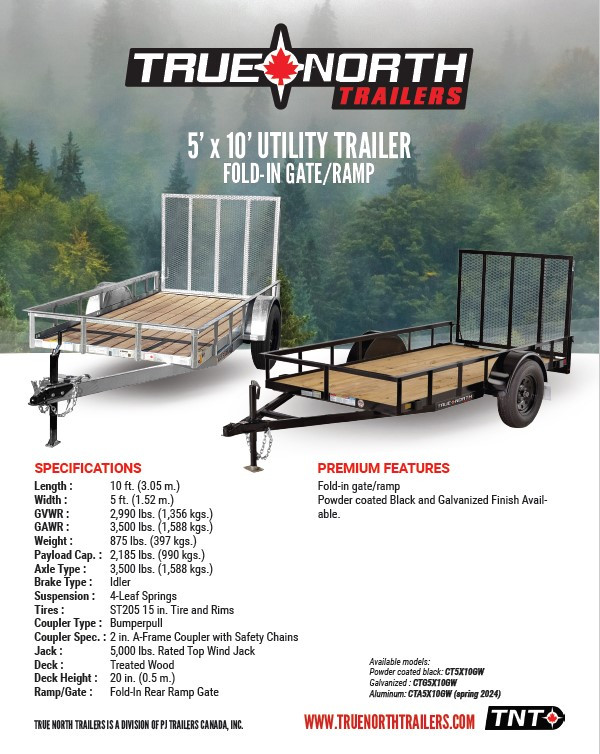 2024 True North Galvanized Trailers - NEW STOCK in Cargo & Utility Trailers in Bedford - Image 2