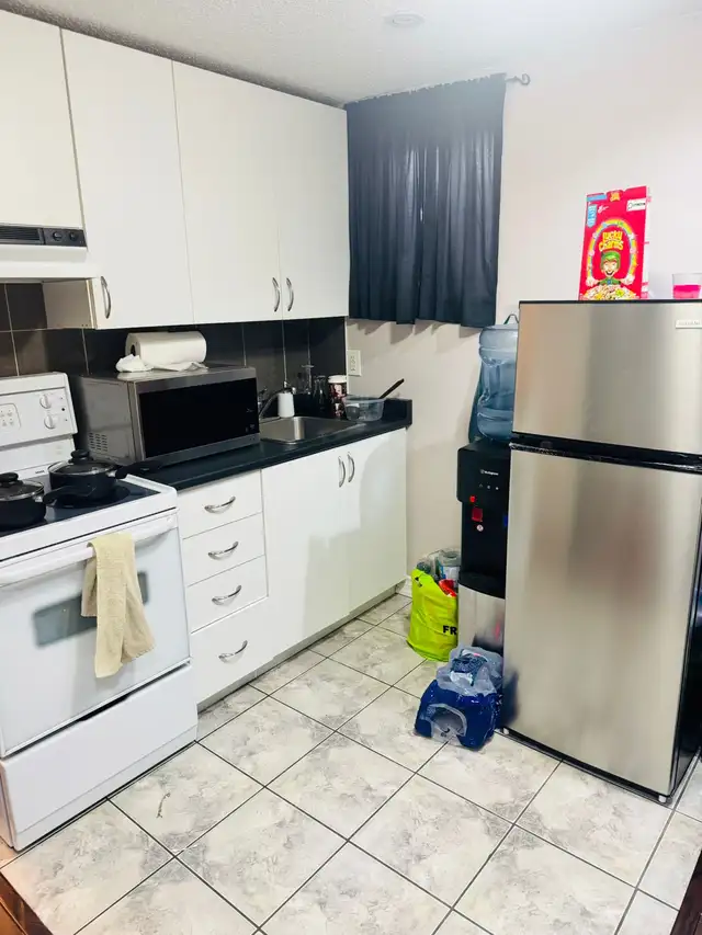 One bedroom in basement