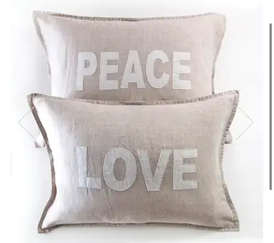 Jillian Harris Jilly Box Pom Pom Pillow Shams For Sale or Trade, View more