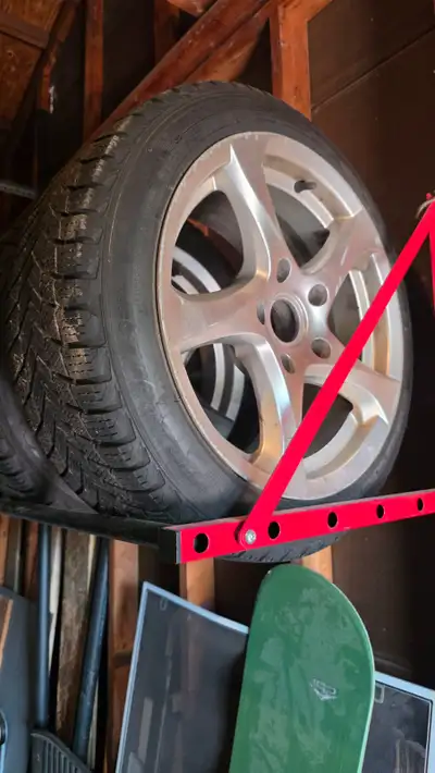 Fronts are 235/45/R17 Rears are 205/50/R17 Tires are like new with full tread. Rims are porsche "Twi...