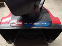 Toro electric snowblower, 1500 power curve