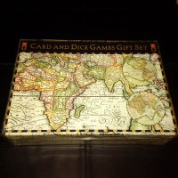 Card and Dice Games Gift Set with 2 decks of cards, games book,