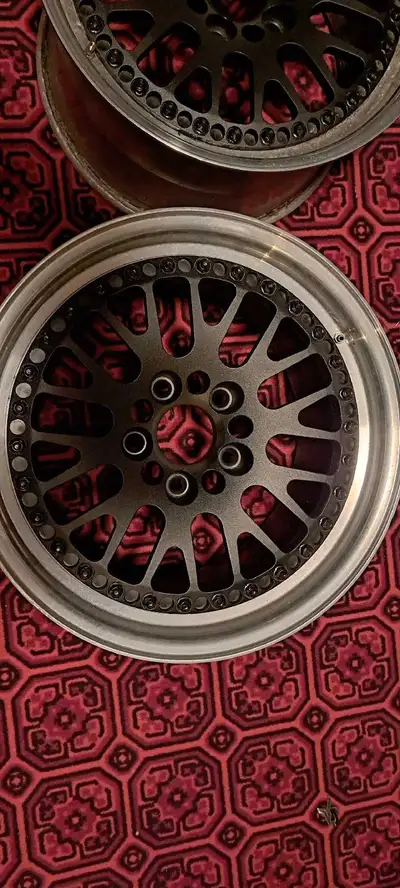 Nice light 2 piece wheel set of 4, also 2 zo6 factory rims with tires sold separately