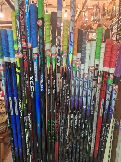 Hockey Sticks some NEW pre-cut and some gently used, View more