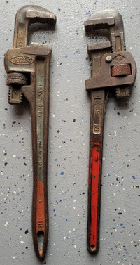 2 - 18 inch Pipe Wrenches