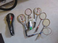 badminton rackets & birdies