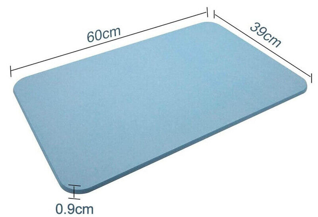 New amazing material！Diatomite Bath Mat( with Non-slip mat+Grind in Bathwares in Fredericton - Image 2