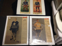 3 VINTAGE 1966-1967 NHL PLAYER PHOTOS WEEKEND MAGAZINE