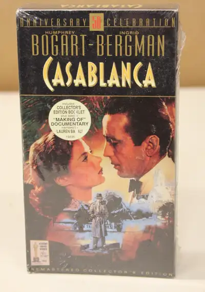 NEW – Sealed 50th Anniversary (1942-1992) Casablanca on VHS, View more