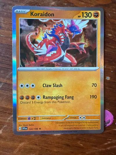 Pokemon Koraidon 124/198 Trading Card, View more