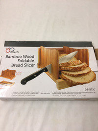 Bamboo Wood Foldable Bread Slicer-Brand new