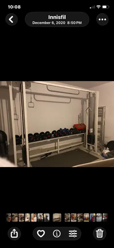 20-50lbs dumbbells in sets in 5 lbs increments on a rack, View more