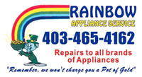 Rainbow Appliances FridgeStove Dishwasher Repairs:403-465-4162 