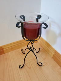 Large pedestal stand candle
