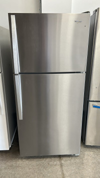 30” whirlpool top freeze stainless steel