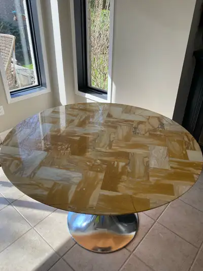 Pedestal Marble Table - 45” Round, View more