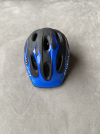 Giro Child Bike Helmet Black with Blue Flames