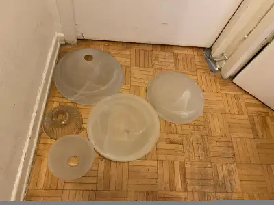 Glass shade for desk lamp or ceiling lamp for sale, View more