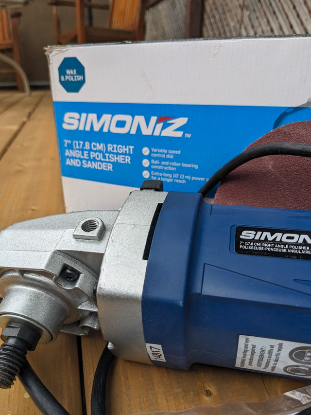 Simoniz 7" right angle polisher and sander in Power Tools in Chatham-Kent - Image 3